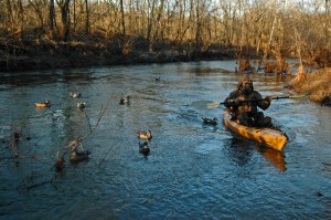 duck hunt kayak mononcacy river