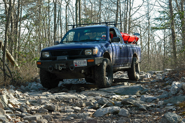 Toyota tacoma at GWNF