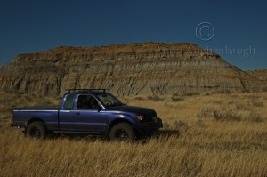 Toyota Tacoma Truck on CR trail butte