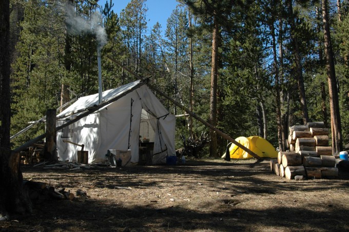Wyoming Elk camp