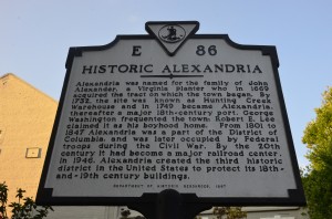Historic Alexandria sign
