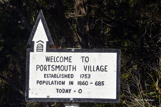 portsmouth village sign
