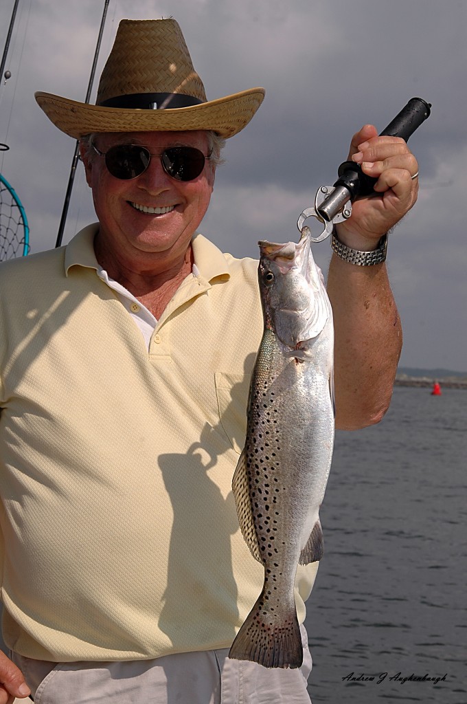 Jim A with sea trout